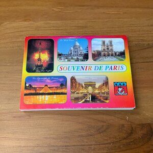 POSTCARDS - 18 CARDS SOUVENIR DE PARIS FOLD OUT - MONUMENTS DE PARIS